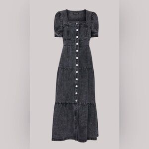 Whistles Acid Wash Denim Dress